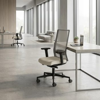 Sillón direccional Win negro respaldo alto y bajo - Laoficinaonline.es