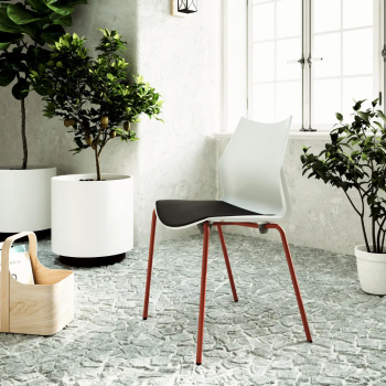 Silla confidente Tenzing de Somomar apilable y versátil | Laoficinaonline