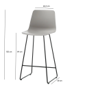 Silla media Varya con base trineo