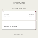 Mesa coworking Torii | Bench oficina | Laoficinaonline