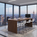 Taburete alto Varya con base trineo para oficina y coworking  | Laoficinaonline