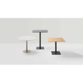 Mesa redonda Flat de madera para oficinas y reuniones | laoficinaonline