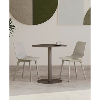 Mesa redonda Flat fenólico para exterior e interior | laoficinaonline
