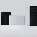 Armario metálico puertas correderas 180x100 cm | Laoficinaonline
