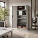 Armario metálico con puertas abatibles | 198x100 y 198x120 cm | Laoficinaonline