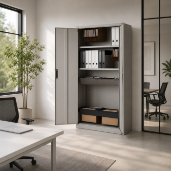 Armario metálico con puertas abatibles | 198x100 y 198x120 cm | Laoficinaonline