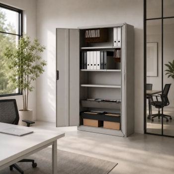Armario metálico puertas abatibles 180x100x45 cm | Laoficinaonline