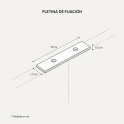 Pletina de unión para biombos de oficina | Laoficinaonline