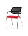 Silla confidente con brazos Urban de tecno-ofiss en rojo