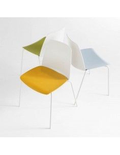 Sillas confidente blancas Unnia de Inclass