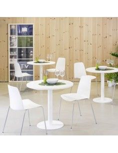 Sillas confidente blancas Unnia de Inclass