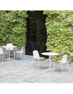 Sillas confidente Unnia de Inclass en color blanco