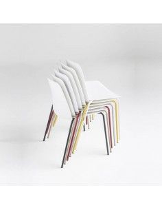 Sillas confidente apilables Unnia de Inclass