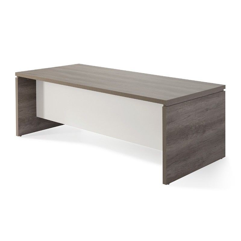 Mesa despacho serie G3 de JGorbe en nebraska con faldón color blanco