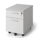 Cajonera con ruedas con 1 cajón y archivador de JGorbe en gris claro
