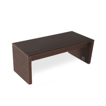 Mesa despacho serie Líder de JGorbe en nogal oscuro