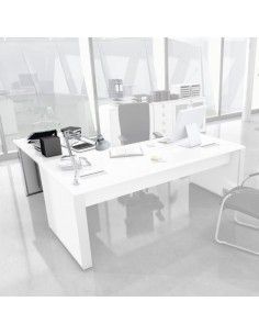 Ala auxiliar mesa despacho Líder en blanco