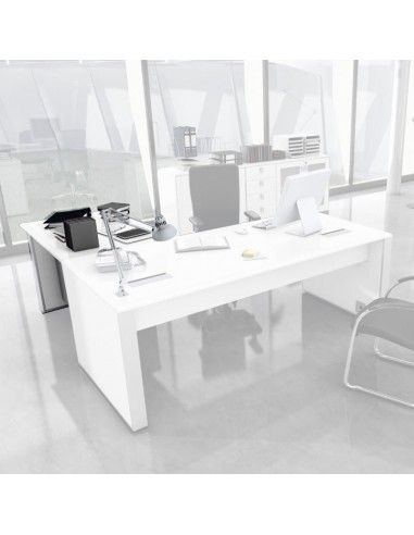 Ala auxiliar mesa despacho Líder en blanco