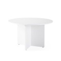 Mesa de reuniones redonda blanca de JGorbe