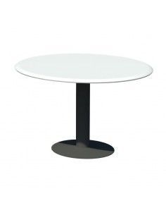 Mesa de reuniones redonda Benelux de JGorbe en blanco