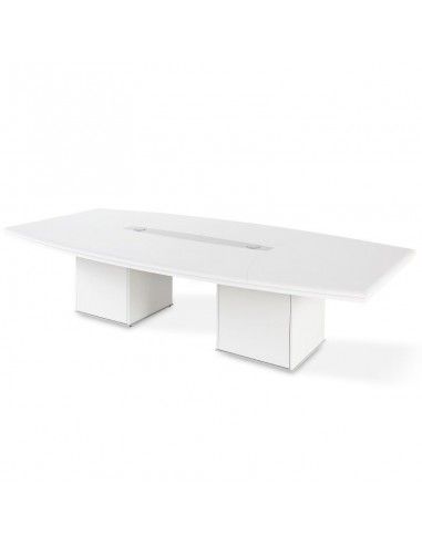 Mesa de reuniones ovalada Líder de JGorbe en blanco