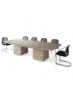Mesa de reuniones ovalada Líder de JGorbe en olmo