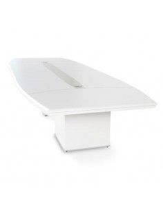 Mesa de reuniones ovalada Líder de JGorbe en blanco