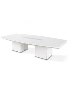 Mesa de reuniones ovalada Líder de JGorbe en blanco