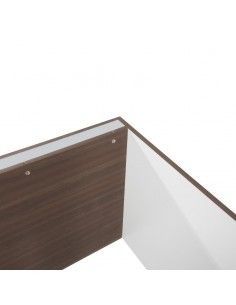 Estructura de la mesa de ponencias JGorbe en nogal oscuro