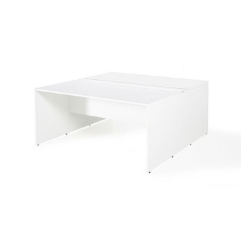 Mesa oficina multipuesto de JGorbe en color blanco