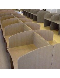 Mesas call center de JGorbe en olmo claro