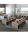 Mesas call center de JGorbe en olmo claro
