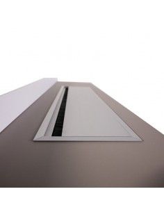 Detalle pasacables de mesa despacho G3 Premium de Jgorbe