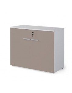 Armario oficina bajo serie G3 de jgorbe en blanco y arena