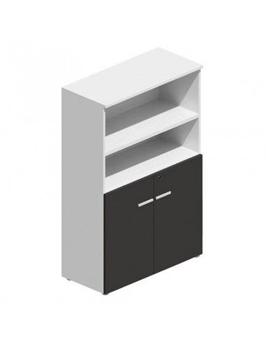 Armario oficina madera mediano serie G3 de jgorbe en blanco y negro