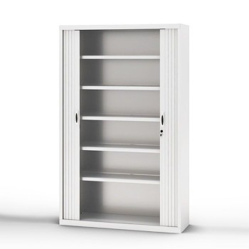 Armario oficina persiana vertical de Gapsa en blanco