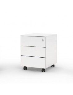 Cajonera metálica 3 cajones de Gapsa en súper blanco