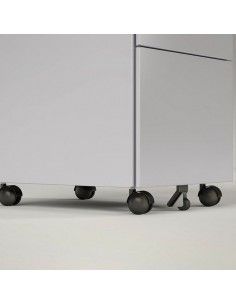 Detalle ruedas para cajonera archivador 2 cajones de Gapsa