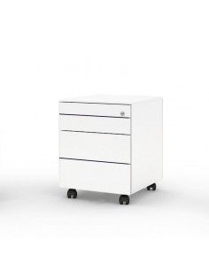 Cajonera oficina metálica 3 cajones y portalápices de Gapsa