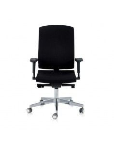 Silla oficina con respaldo alto Flexa de Dileoffice en negro