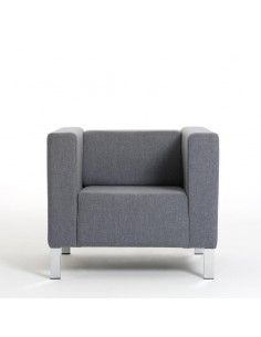 Butaca oficina 1 plaza Quatro de Dileoffice en gris