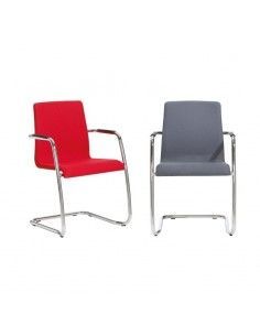 Sillas confidente Custom de Dileoffice con base patín