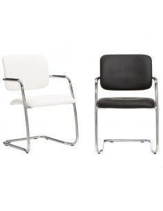 Sillas confidente modelo Confident de Dileoffice en polipiel