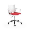 Silla de estudio Atenea de Dileoffice en blanco