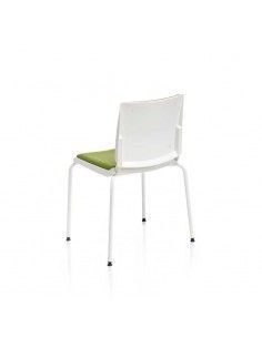 Silla confidente Atenea de Dileoffice en blanco