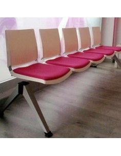 Bancada oficina sala de espera Atenea de Dileoffice con asiento tapizado