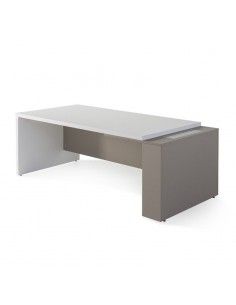 Mesa despacho G3 de JGorbe en blanco y arena