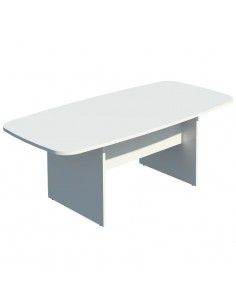 Mesa de reuniones rectangular de JGorbe en blanco