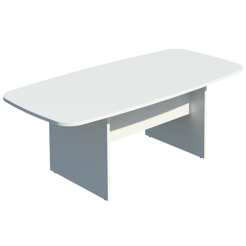 Mesa de reuniones rectangular de JGorbe en blanco