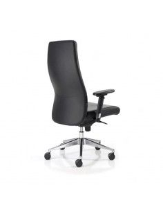 Sillon direccion XL de Dileoffice en piel negra
